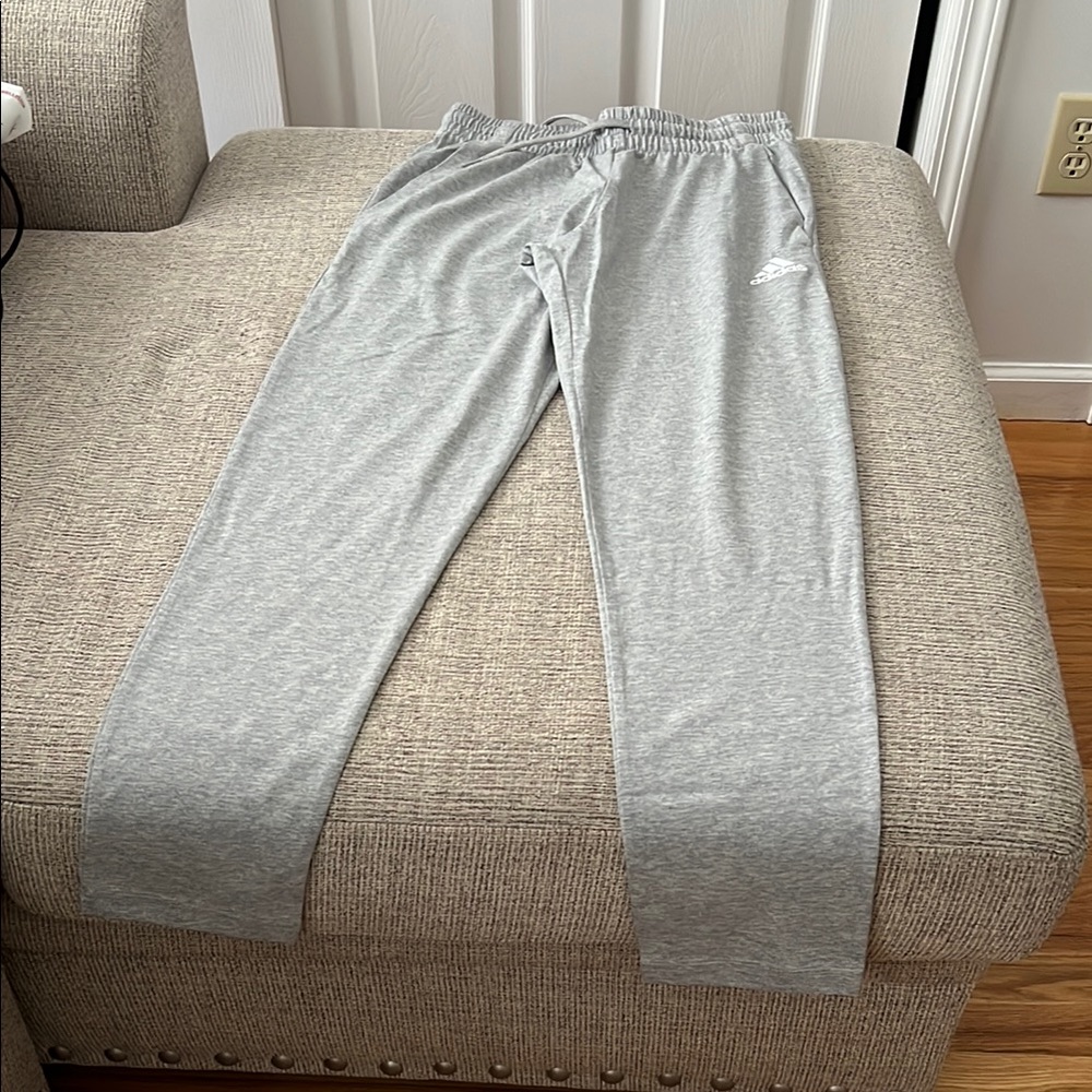 Adidas Gray Sweatpants Relaxed Fit Joggers
